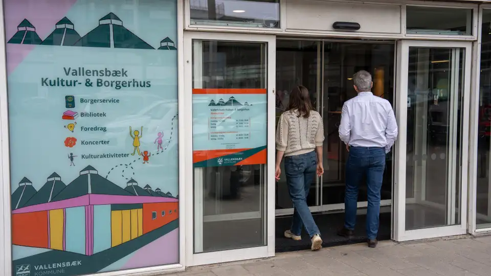 Indgangspartiet for Vallensbæk Kultur- og Borgerhus